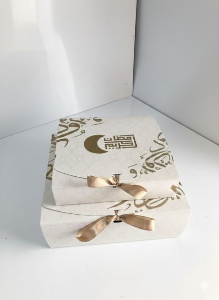 صندوق رمضان كريم مع شبرة حجم كبير
