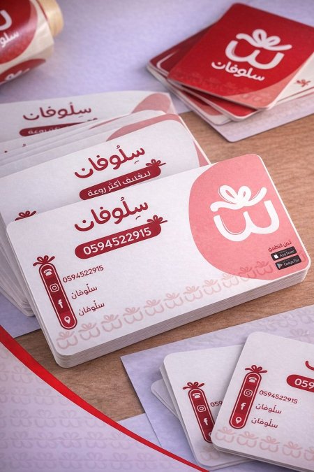 بطاقات اعمال طباعة وجهين مغلف بالسلوفان