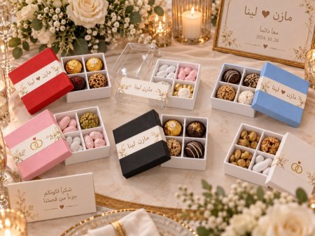 توزيعات ملونة مقطعة للمناسبات