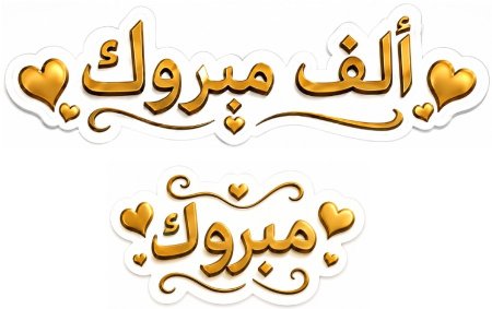 ملصقات الف مبروك