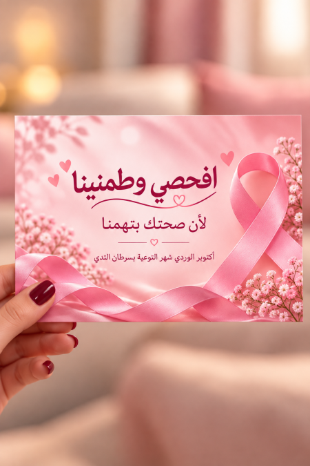 خلفية اكتوبر الوردي