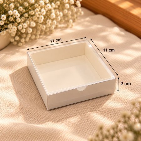 صندوق  شفاف كامل حجم 11*11*2