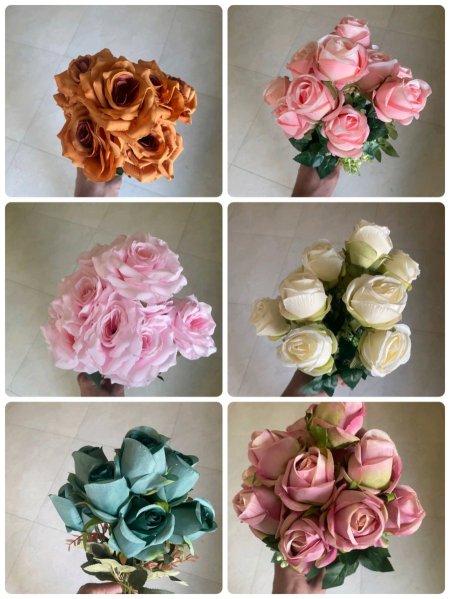 ورد صناعي جودة عالية عدة اشكال