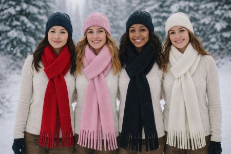 سكارف ميكاسا التريند الحجم الكبير ب٤الوان